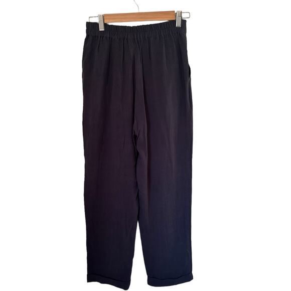 Gentle Fawn Navy Caesar Coastal Grandma High Waisted Linen Pleated Pants XS - Picture 6 of 15